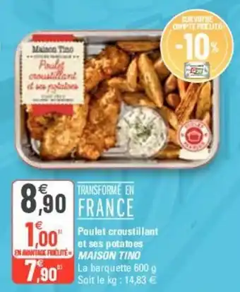 MAISON TINO poulet croustillant et ses potatoes