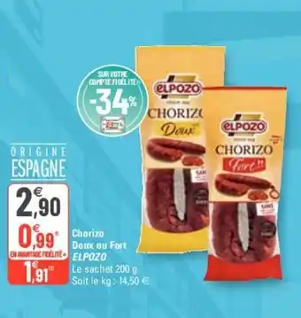 ELPOZO chorizo doux ou fort