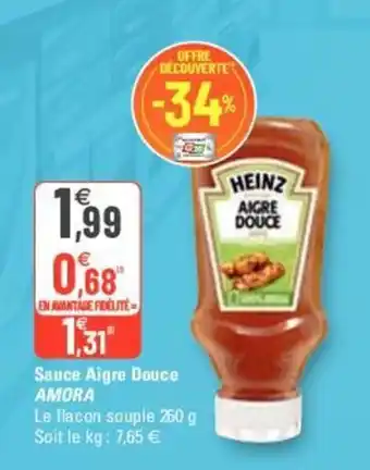 G20 AMORA sauce aigre douce offre