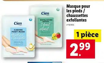 Lidl Masque pour les pieds / chaussettes exfoliantes offre