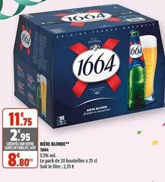 Coccinelle Express Bière Blonde 1664 offre