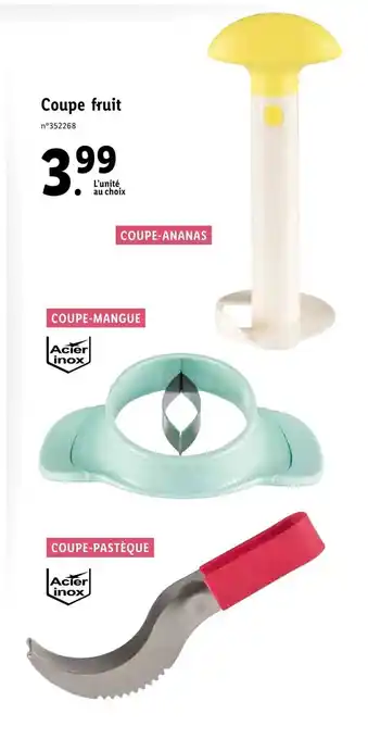 Lidl Coupe fruit offre