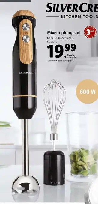 Lidl Mixeur plongeant offre
