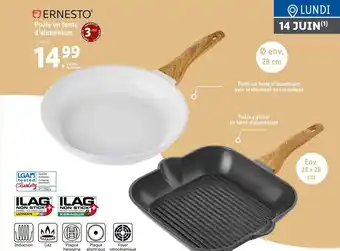 Lidl Poêle en fonte d' aluminium offre