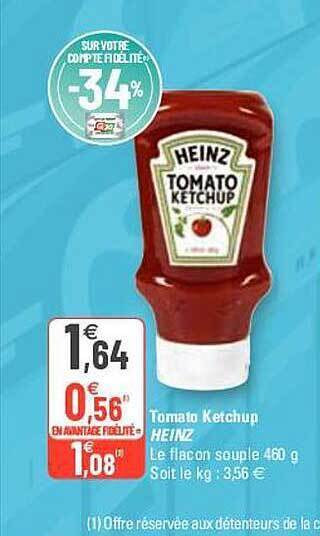 G20 Tomato Ketchup Heinz offre
