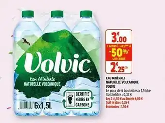 Coccinelle Supermarché Eau Minérale Naturelle Volcanique Volvic offre