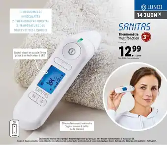 Lidl Thermomètre multifonction offre