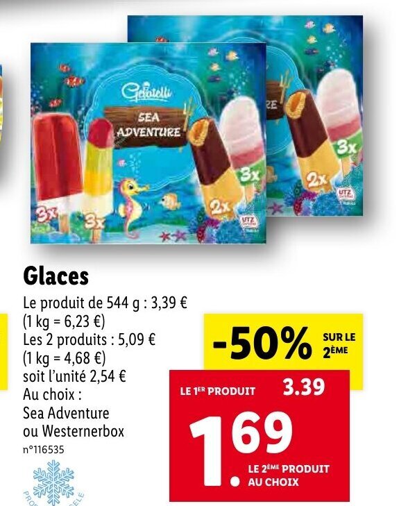 Promo Glaces chez Lidl