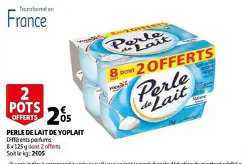 Auchan Perle de Lait de Yoplait offre