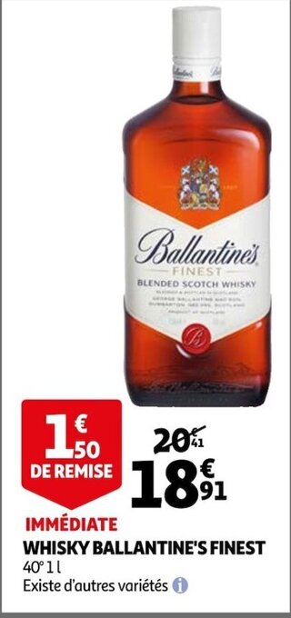 Auchan Whisky Ballantine's Finest offre