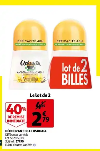 Auchan Déodorant Bille Ushuaia offre