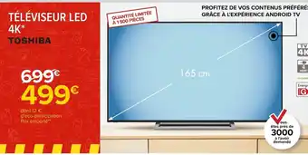 Carrefour Téléviseur LED 4k offre