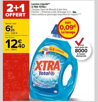 Carrefour X-Tra Total Lessive Liquide offre
