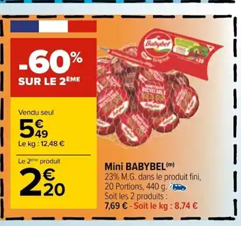 Carrefour Mini Babybel offre