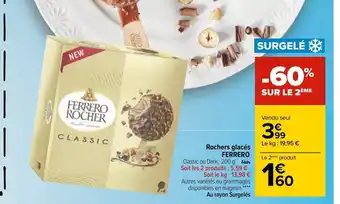 Carrefour Ferrero Rochers Glacés offre