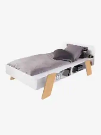 Vertbaudet Lit enfant avec rangements ligne architekt - blanc/bois offre