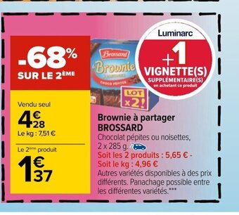 Carrefour Brossard Brownie à Partager offre