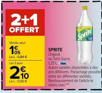 Carrefour Sprite offre