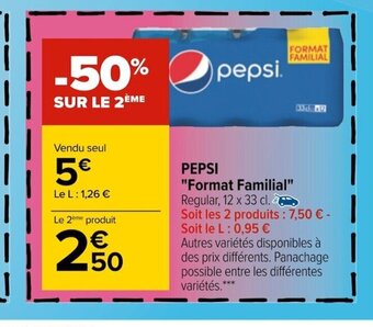 Carrefour Pepsi Format Familial offre