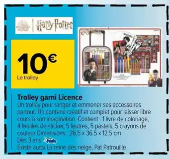 Trolley Garni Licence