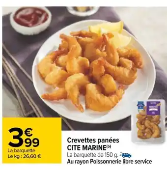Carrefour Crevettes Panées Cite Marine offre