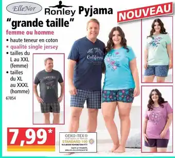 Norma Pyjama grande taille offre