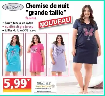 Norma Chemise de nuit grande taille offre