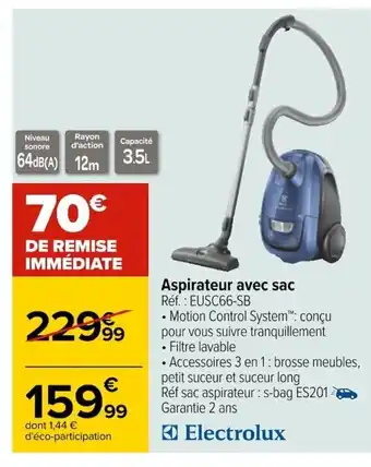 Carrefour Electrolux Aspirateur Avec Sac offre