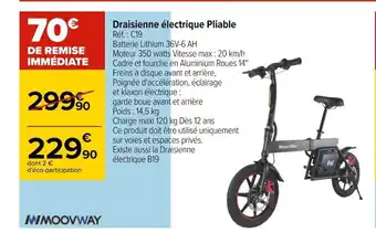 Carrefour Draisienne Électrique Pliable offre