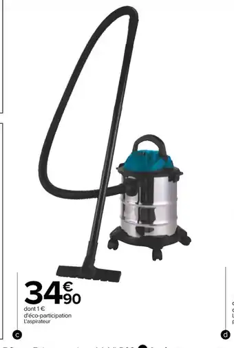 Carrefour Aspirateur Eau Et Poussière 15L offre