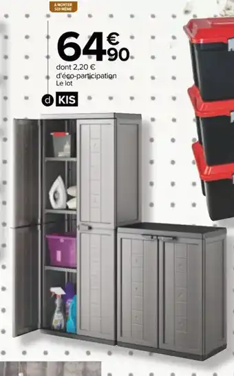 Carrefour Lot de 2 Armoires Jolly offre