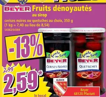 Norma Fruits dénoyautés offre