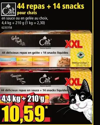Norma 44 repas + 14 snacks offre