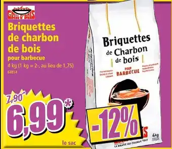 Norma Briquettes de charbon de bois offre