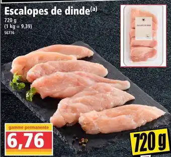 Norma Escalopes De Dinde offre