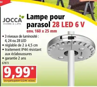 Norma Lampe Pour Parasol offre