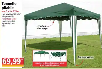 Norma Tonnelle Pliable offre