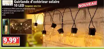 Norma Guirlande d'Extérieur Solaire 10 LED offre