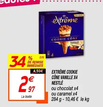 Netto Extrême Cookie Cône Vanille offre