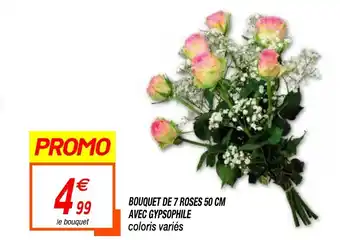 Netto Bouquet De 7 Roses 50 CM offre