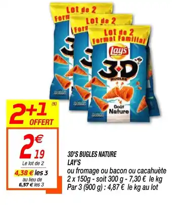 Netto 3D'S Bugles Nature Lay's offre