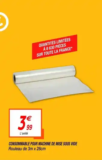 Netto Consommable Pour Machine De Mise Sous Vide offre