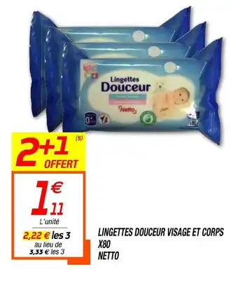Netto Lingettes Douceur Visage Et Corps offre