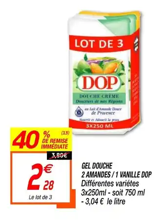 Netto Gel Douche 2 Amandes/1 Vanille DOP offre