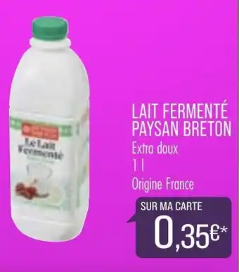 Match Lait Fermenté Paysan Breton offre