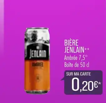 Match Bière Jenlain offre