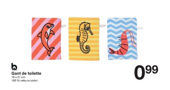 Zeeman Gant de toilette offre