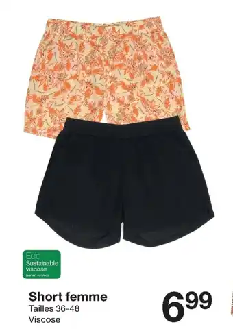 Zeeman Short femme offre
