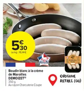 Carrefour Market DEMOIZET boudin blanc à la crème de maroilles offre