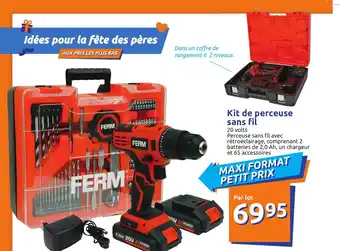 Action Kit de perceuse sans fil offre